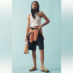 Anthropology Maeve The Colette Linen Blend Longline Shorts